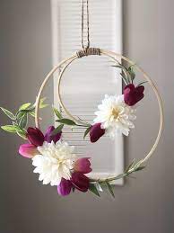 Lavish home rustic barn star metal wall art in brown. Most Up To Date Snap Shots Floral Wall Hangings Suggestions Flower Decorations Faux Flowers Hanging Flowers