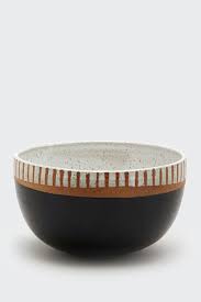 Black And White Bowl With Spoon Small Black Amp White Bowl By Natan Moss Lawson Fenning White Bowls Decorative Pottery Ceramic Spoons