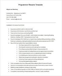 7+ Programmer Resume Templates - DOC, PDF | Free & Premium Templates