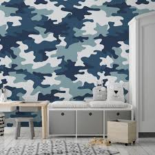 Nature will always be a part of our lives. I Love Wallpaper Camo Mural Blue Wall Murals From I Love Wallpaper Uk
