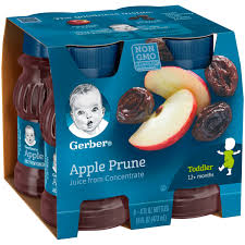 Prune juice is made by extracting the water from these dried prunes. Gerber Apple Prune Juice 16 Oz Bottle 4 Count Walmart Com Walmart Com