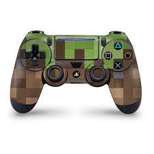 Pixel Grass Block Playstation 4 Pro Slim Controller Skin Minecraft Theme Ps4 Controller Skin Ps4 Controller Cool Ps4 Controllers