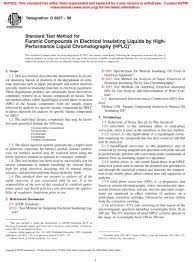 The respirator is also flame resistant as demonstrated per modified astm d2859 (not a substitute for a faceshield). Astm D5837 99 Standard Test Method For Furanic Compounds In Electrical Insulating Liquids By High Performance Liquid Chromatography Hplc