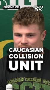 Oregon inside linebacker Bryce Boettcher and safety Dillon Thieneman show  off their CCU (Caucasian COLLISION UNIT) t-shirts after win over  Washington. Boettcher led the team with 10 tackles and Thieneman had seven