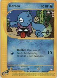 Serebii Net Tcg Aquapolis 84 Horsea Pokemon Pokemon Cards Pokemon Trading Card Game