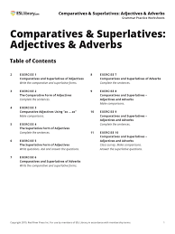 Free esl worksheets and answer keys for comparatives adjectives. Comparative And Superlative Adverbs Worksheets Siswapelajar Com