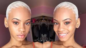 A really short cut can be proof that you can rock short white hair. How I Style My Short Hair Dye It White Youtube