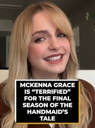 #TheHandmaidsTale star #MckennaGrace teases her character's story in season  6, which will be the final season, saying "I'm actually terrified."