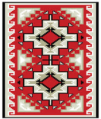 This cross stitch pattern was adapted and inspired by an original. Yei Ceremonial Southwest Rug For Counted Cross Stitch Pattern 6 50 Picclick