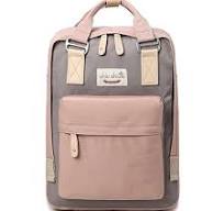 Water-resistant School Backpack Girls Women Travel Bag fits 14inch Laptop  for Student (Pink01)