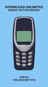 Old Mobile Phone Designs Vector Design Telephone Illustration Graphics Phone Design