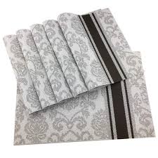 4.0 out of 5 stars. Coffee Table Placemats Set Of 6 Non Slip Washable Pvc Heat Resistant Table Mats Floral Nature Placemats Kitchen Dining Linens Textiles