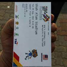 Beliau berkata, bagi musim 2011, jualan tiket bagi perlawanan liga malaysia naik 14.8 peratus berbanding 1.3 juta keping tiket yang dijual pada musim 2010. Tiket Bola Final Sukan Sea Tickets Vouchers Event Tickets On Carousell