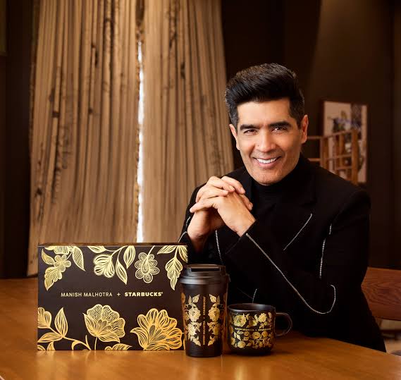 Coffee, Art and Glamour - Tata Starbucks exclusive collaboration with Manish  Malhotra : Starbucks Stories Asia
