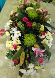 Mixed Colours Oasis Arrangement Funeral Flowers Oasis Arrangements Floristry
