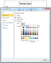 Chart Title Border Style And Color In Excel Analysistabs