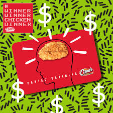 This card may not be exchanged for cash unless required. Raising Cane S Chicken Fingers Winnerwinnerchickendinner Can T Get Cane S Off The Brain Well You May Be In Luck Because We Have This 100 Gift Card Ready For Two Lucky Caniacs Enter To
