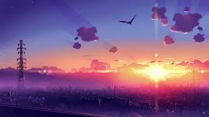 Sunset Scenery 2560 X 1440 Scenery Wallpaper Anime Scenery Wallpaper Anime Scenery