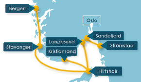 Kontakt oss gjerne på post@fjordclassics.com om du har noen spørsmål, eller bruk skjemaet nedenfor. Fahre Norwegen Fjord Line Hirtshals Bergen Kristiansand Stavanger Buchen