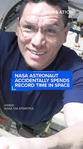 #NASA astronaut Frank Rubio was only supposed to spend six months in space,  but a spacecraft leak doubled his stay. He now holds the record for the  longest spaceflight by a U.S. astronaut. #Space