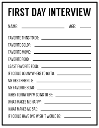 Help your child with his grammar skills with this printable worksheet that focuses on using end punctuation. All About Me Printables Interview Template Paper Trail Design