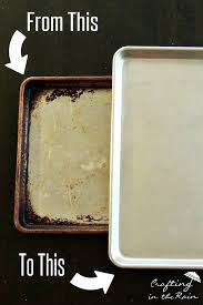 Make Baking Sheets Shiny Again Clean Baking Pans Cleaning Baking Sheets Clean Cookie Sheets