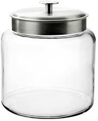 Find many great new & used options and get the best deals for anchor hocking 98531ahg17 montana jar w metal cover 2gal at the best online prices at ebay! Amazon Com Montana Jar With Brushed Metal Lid 1 5 Gallon Cookie Jars Kitchen Dining