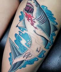 Black flag art gallery featuring official character designs, concept art, and promo pictures. 90 Shark Tattoo Designs For Men Underwater Food Chain Tattoo Designs Men Shark Tattoos Back Tattoos