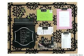 Dark cork statement wall for a dining space. Border Design For Office Bulletin Board