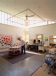 Artists Home Studios Modern Home Office New York By Barrett Studio Architects Clever Track Ligh Artist Home Studio Artist House Artist Studio Space