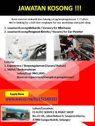 We did not find results for: Jawatan Kosong 1 Mekanik 2 Tukang Fs Auto Service Saujana Utama Facebook
