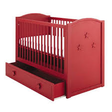 Lit Bebe A Barreaux Rouge Circus Maisons Du Monde Lit Bebe Deco Chambre Bebe Chambre Bebe