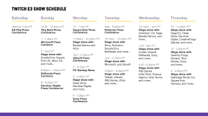 Twitch Reveals Their E3 2018 Streaming Schedule Show