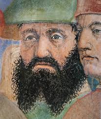 Piero della Francesca, Storie della Vera Croce, basilica di San Francesco,  Arezzo (Battaglia di Eraclio e Cosroè, l'esecuzione dello sconfitto Cosroe)