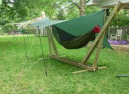 Score a vacation in your own backyard with the leisure season hammock with stand and canopy. Portable Hammock Stands For Camping By Derek Hansen Sectionhiker Com