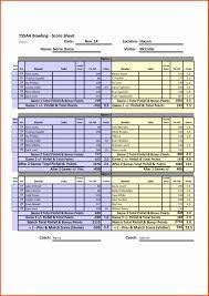 Bowling League Spreadsheet Bowling League Bowling Spreadsheet Template