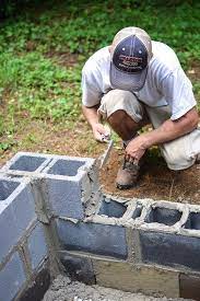 How To Build A Gorgeous Backyard Fire Pit From Cement Blocks Fire Pit Backyard Rectangular Fire Pit Outdoor Fire Pit