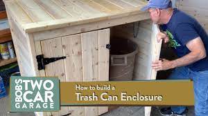 How To Build A Trash Can Enclosure Trash Can Trash Can For Car Wood Trash Can