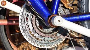 If the rust you are concerned about is just on your chain, first try giving it a good oiling with a bike chain lube. How To Remove Bicycle Chain Grease