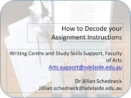 How to Decode your Assignment Instructions Writing Centre and Study ...