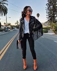 Will See Me Wearing This Baby A Lot Bythenamesake Leather Jackets Women Fringe Jacket Outfit Leather Jacket Outfits