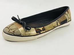 details about coach butterfly twist ballerina womens flat casual shoe size us 7 eu 37 5 uk 5