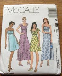 1999 Mccalls Pattern 2189 Misses Dress Sz 10 12 14 Uncut Style Dress Patterns Mccalls Patterns Dress Miss Dress
