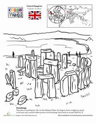 Over 100,000 pages to choose from. Color The World Stonehenge Worksheet Education Com Coloring Pages Stonehenge Early Humans