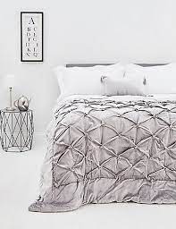 Velvet Quilted Throw M S Bed Spreads Velvet Bedspread Bedding Master Bedroom