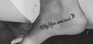 To The Moon And Back Tattoo On Ankle Tattooshunt Com To The Moon And Back Tattoo Back Tattoo Moon And Back Tattoo