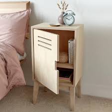 Plywood Locker Bedside Table In 2020 Locker Bedside Table Small Bedside Table Bedside Table Decor