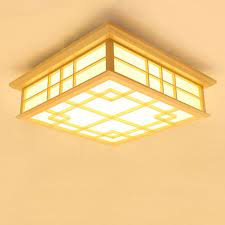 deckenlampe led aus holz eckig fur schlafzimmer zu gunstigen preisen kaufen ceiling lights bedroom ceiling light square led ceiling lights