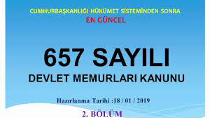 En Guncel 657 Sayili Devlet Memurlari Kanunu I 2 Bolum Youtube