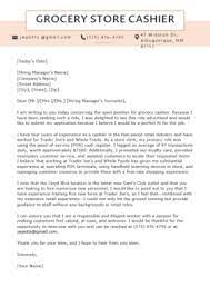 Cashier Cover Letter Example Resume Genius